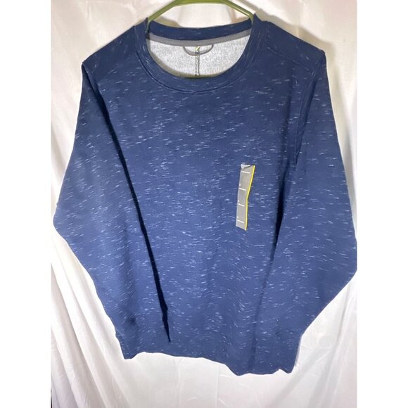 All In Motion Men's Cotton Fleece Crewneck Sweatshirt, Heather Blue, Size S, NWT - Picture 2 of 5